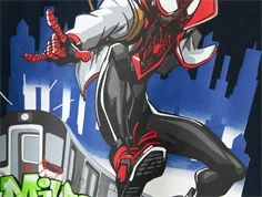 Name It dark sapphire Spiderman top